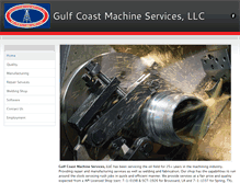 Tablet Screenshot of gulfcoastmachineservices.com